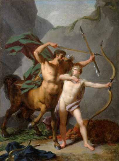 Baron Jean-Baptiste Regnault Achilles educated by Chiron Sweden oil painting art
